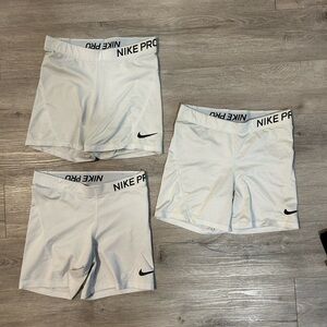 3 pairs Nike pro spandex shorts